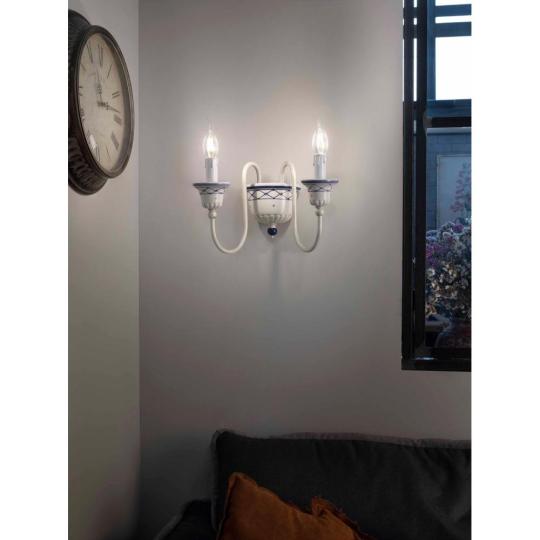 keramika klasicka stena lampa mediteran taliansky dizajn provensalsky toskana rustikalne retro vintage provance chodba osvetlenie rucne malovana toskanska talianska spalna obyvacka lameridiana dekor.jpg